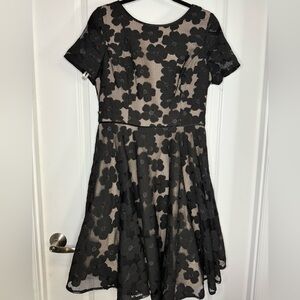 Fit & flare floral embroidered dress. Sz 10. Focus by Shani from Nordstrom